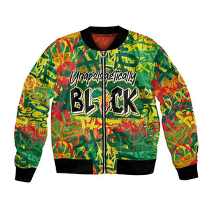 Personalized African Design Bomber Jacket - Unapologetically Black