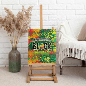 Personalized African Design Canvas Wall Art - Unapologetically Black