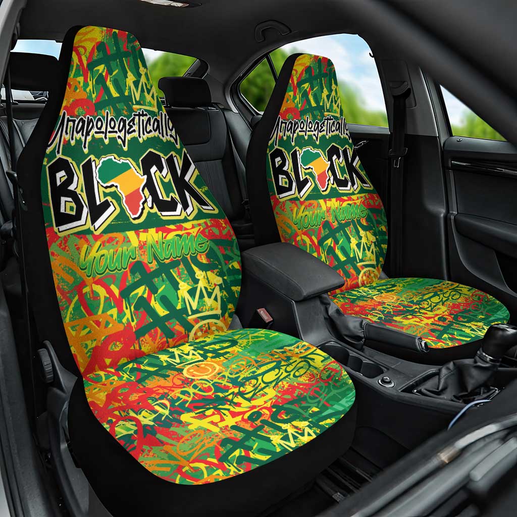 Personalized African Design Car Seat Cover - Unapologetically Black