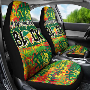 Personalized African Design Car Seat Cover - Unapologetically Black