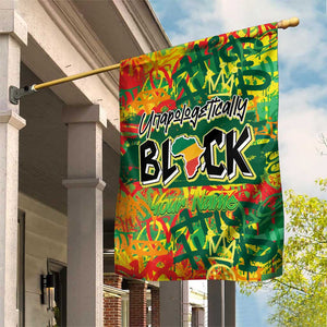 Personalized African Design Garden Flag - Unapologetically Black