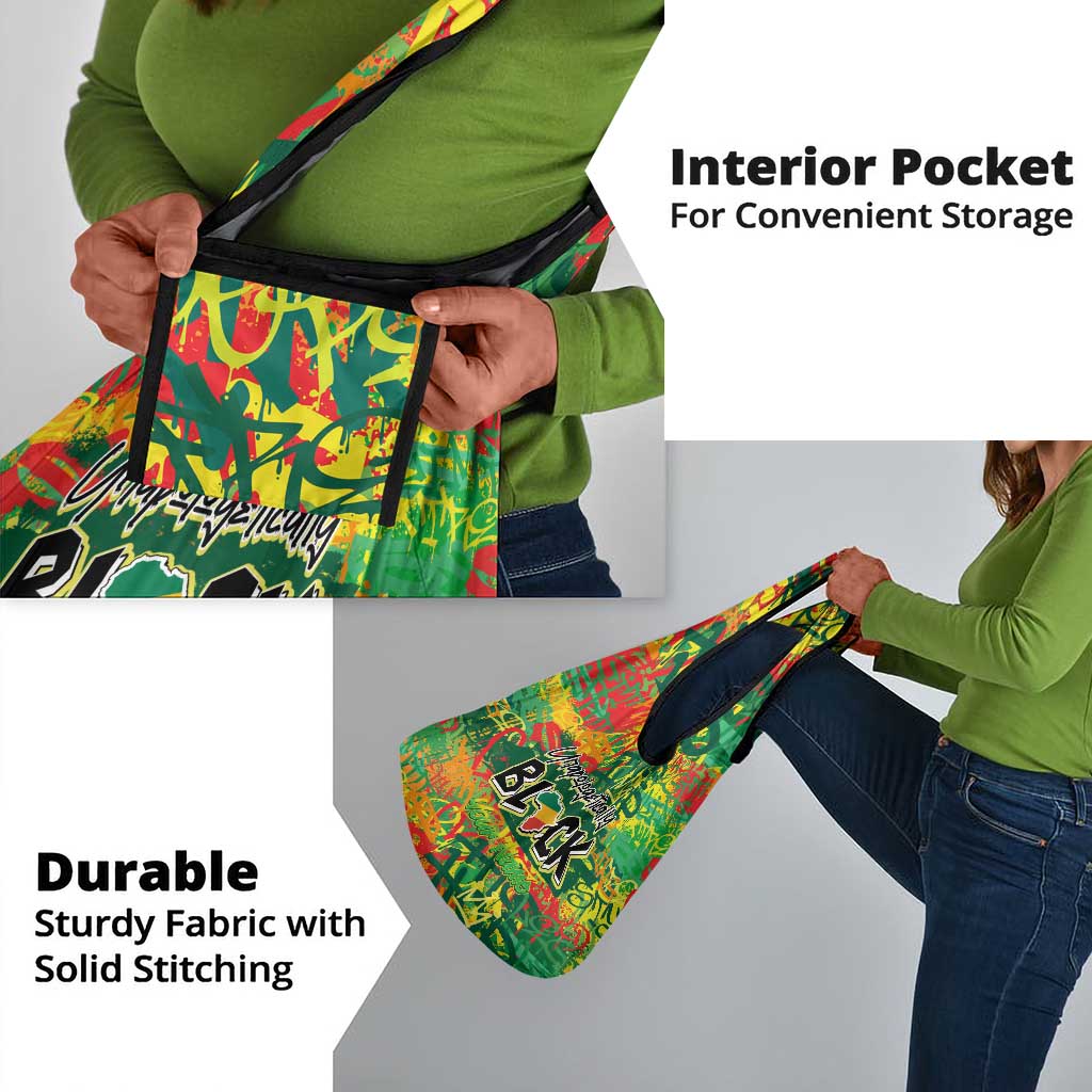 Personalized African Design Grocery Bag - Unapologetically Black
