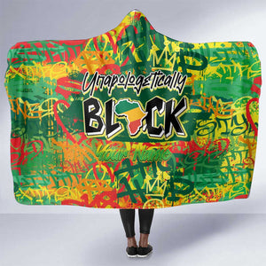 Personalized African Design Hooded Blanket - Unapologetically Black