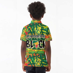 Personalized African Design Kid Polo Shirt - Unapologetically Black