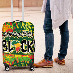 Personalized African Design Luggage Cover - Unapologetically Black