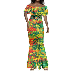 Personalized African Design Mermaid Dress - Unapologetically Black