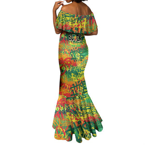 Personalized African Design Mermaid Dress - Unapologetically Black