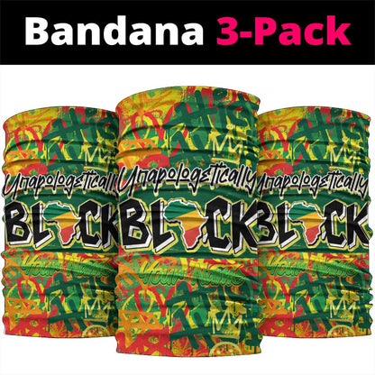 Personalized African Design Neck Gaiter - Unapologetically Black DT02