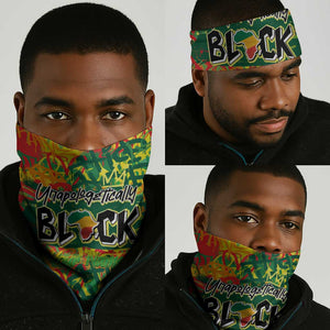 Personalized African Design Neck Gaiter - Unapologetically Black DT02