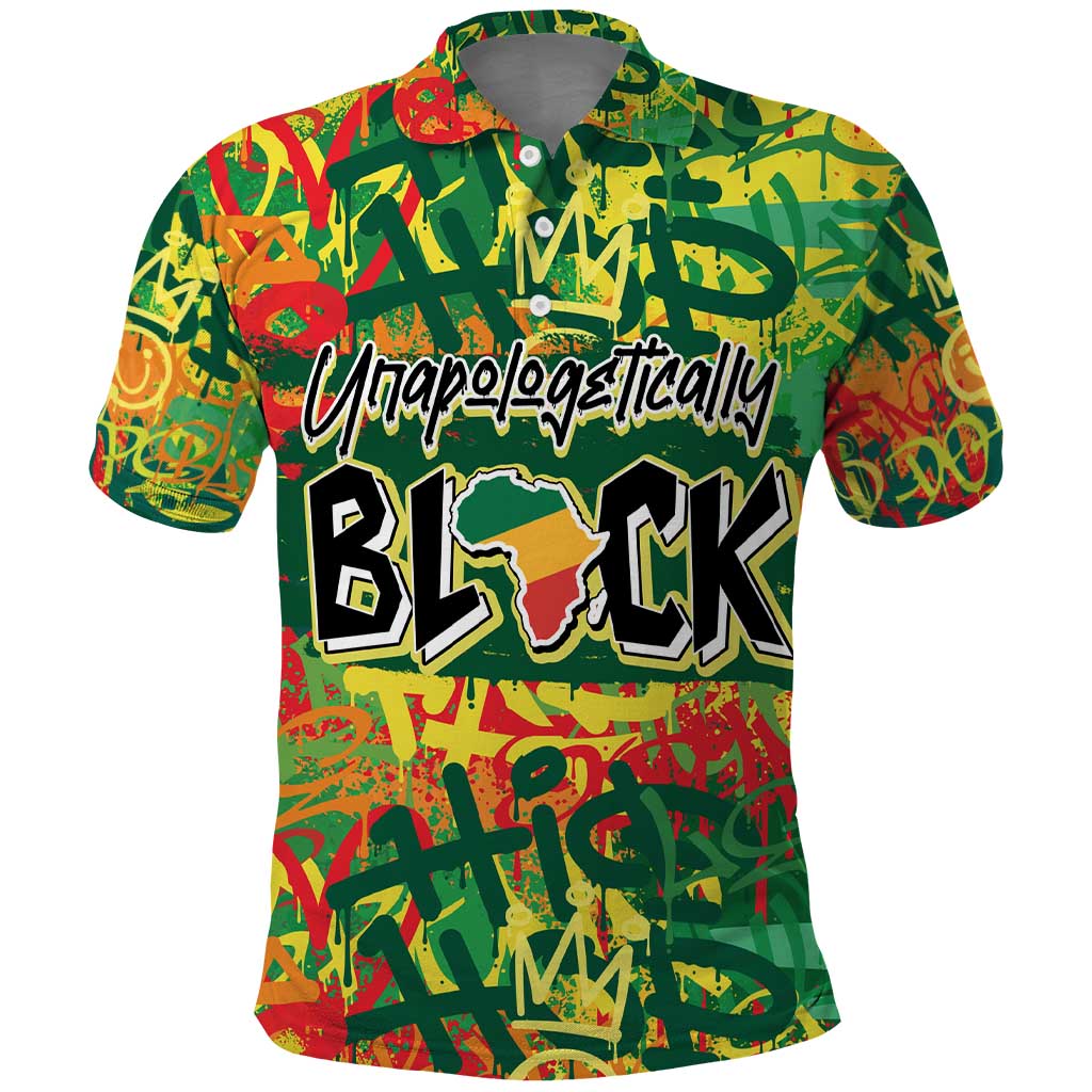 Personalized African Design Polo Shirt - Unapologetically Black