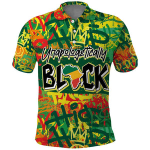 Personalized African Design Polo Shirt - Unapologetically Black