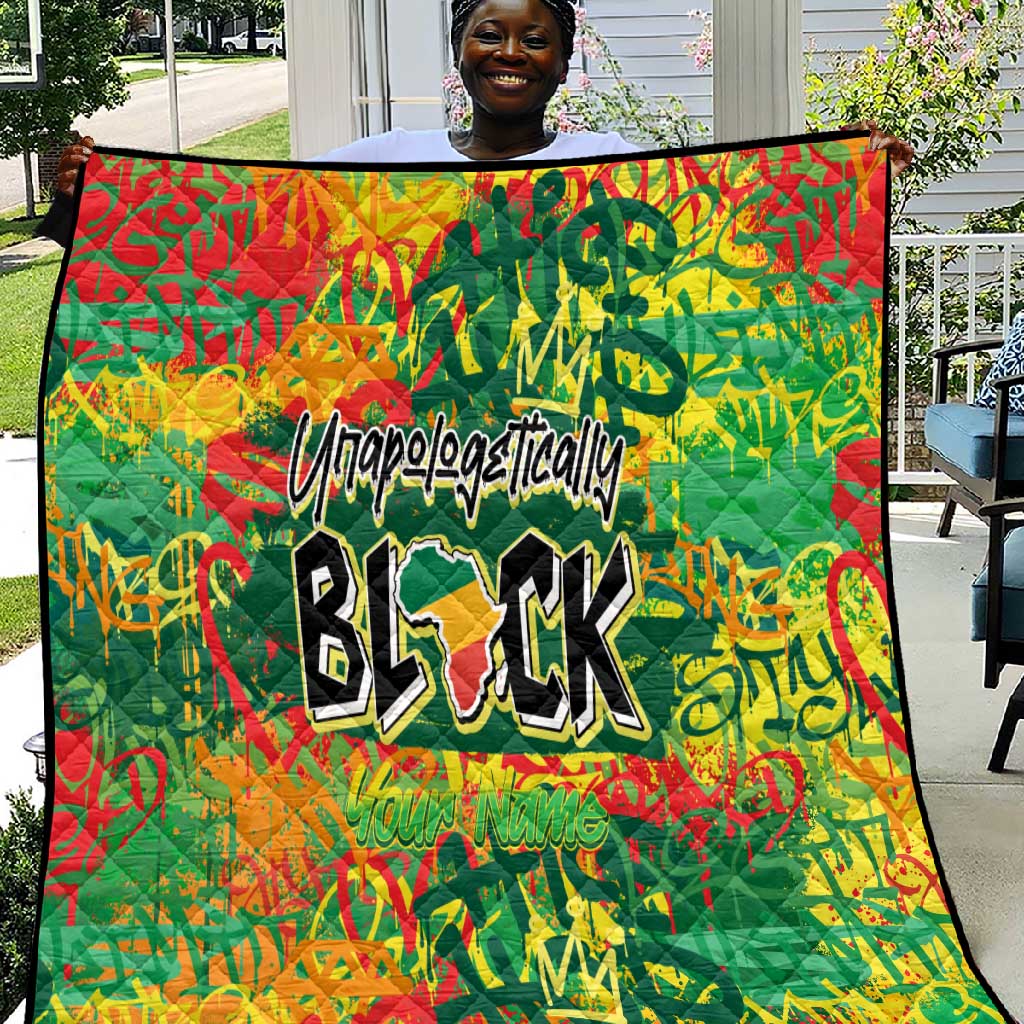 Personalized African Design Quilt - Unapologetically Black