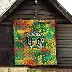 Personalized African Design Quilt - Unapologetically Black