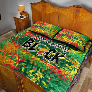 Personalized African Design Quilt Bed Set - Unapologetically Black