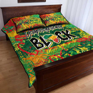 Personalized African Design Quilt Bed Set - Unapologetically Black