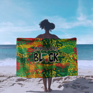 Personalized African Design Sarong - Unapologetically Black