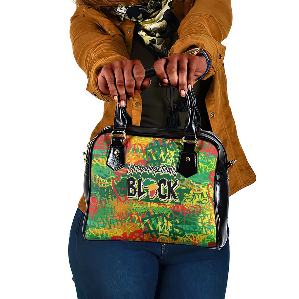 Personalized African Design Shoulder Handbag - Unapologetically Black