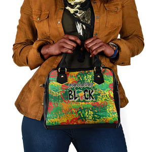 Personalized African Design Shoulder Handbag - Unapologetically Black