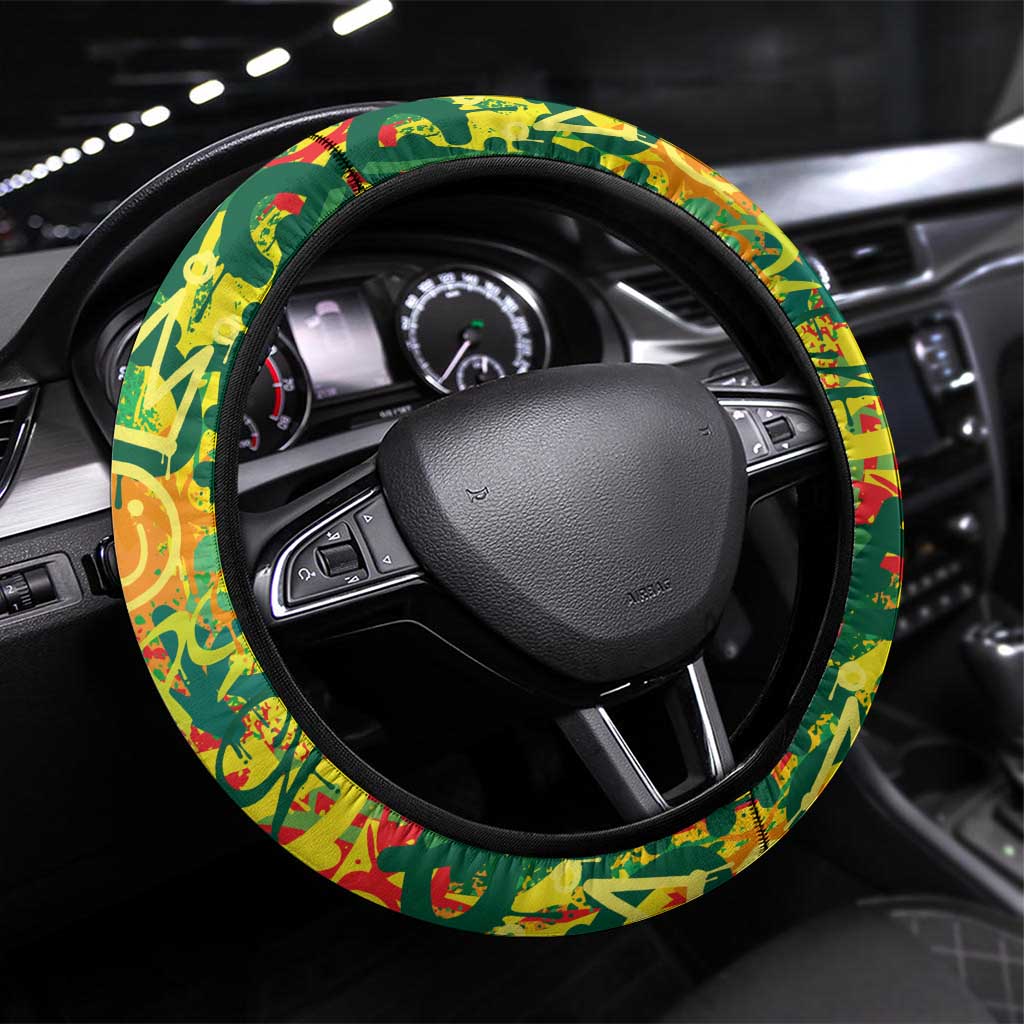 African Design Steering Wheel Cover - Unapologetically Black