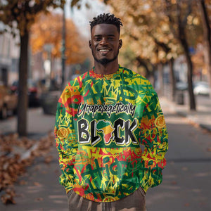 Personalized African Design Sweatshirt - Unapologetically Black