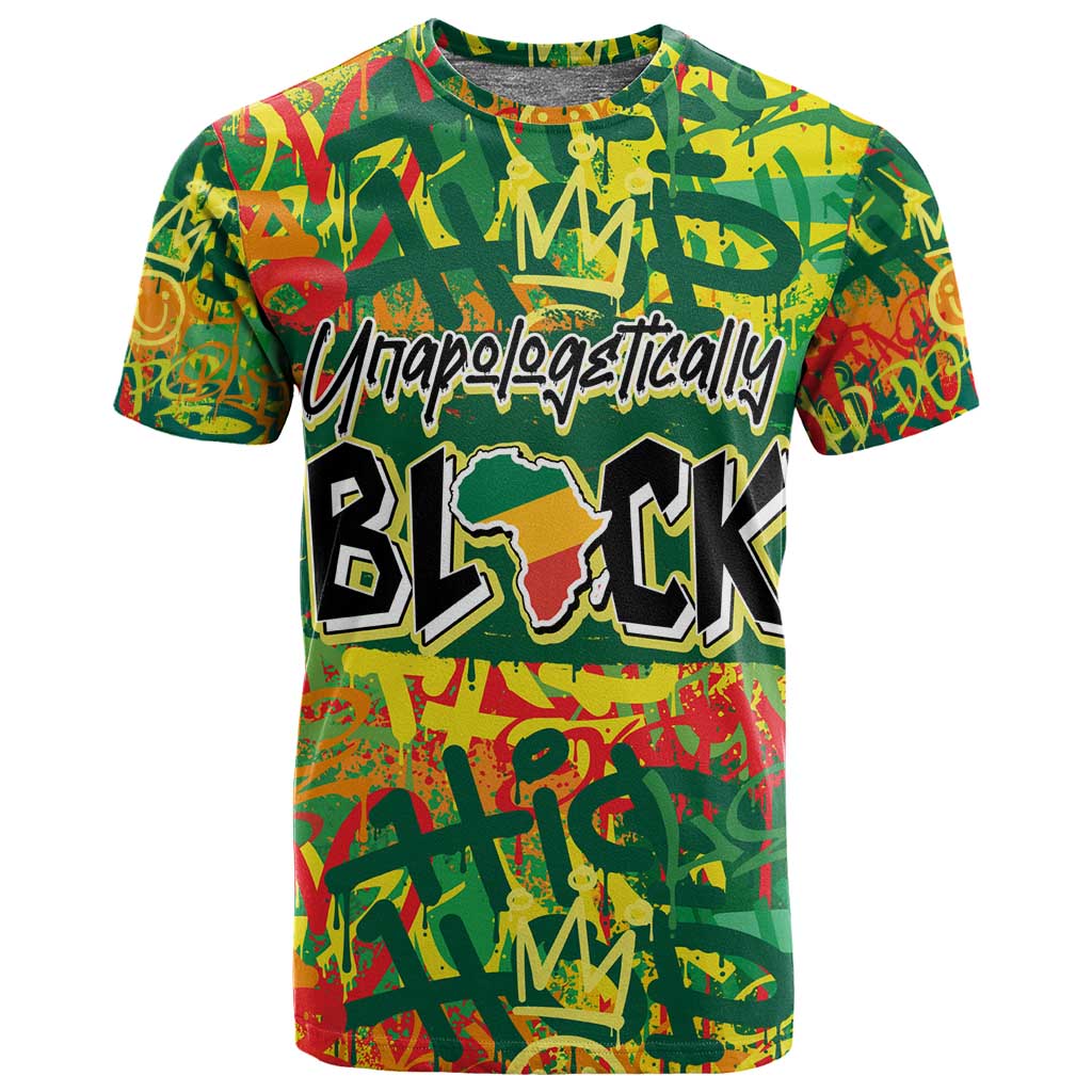 Personalized African Design T shirt - Unapologetically Black