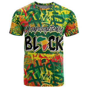 Personalized African Design T shirt - Unapologetically Black