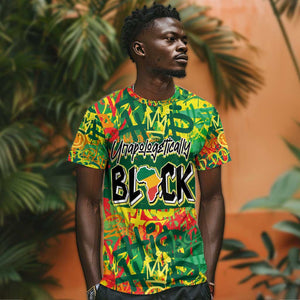 Personalized African Design T shirt - Unapologetically Black