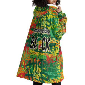 Personalized African Design Wearable Blanket Hoodie - Unapologetically Black