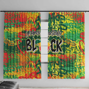 Personalized African Design Window Curtain - Unapologetically Black