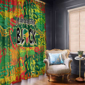 Personalized African Design Window Curtain - Unapologetically Black