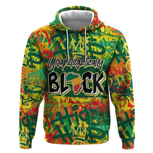 Personalized African Design Zip Hoodie - Unapologetically Black