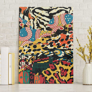 African Wildlife Canvas Wall Art Animal Pattern