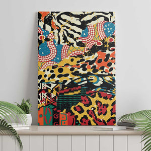 African Wildlife Canvas Wall Art Animal Pattern