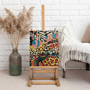 African Wildlife Canvas Wall Art Animal Pattern