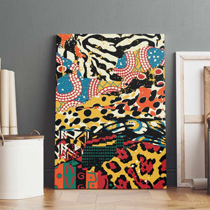 African Wildlife Canvas Wall Art Animal Pattern