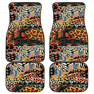 African Wildlife Car Mats Animal Pattern