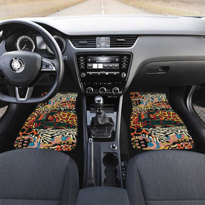 African Wildlife Car Mats Animal Pattern