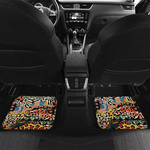 African Wildlife Car Mats Animal Pattern