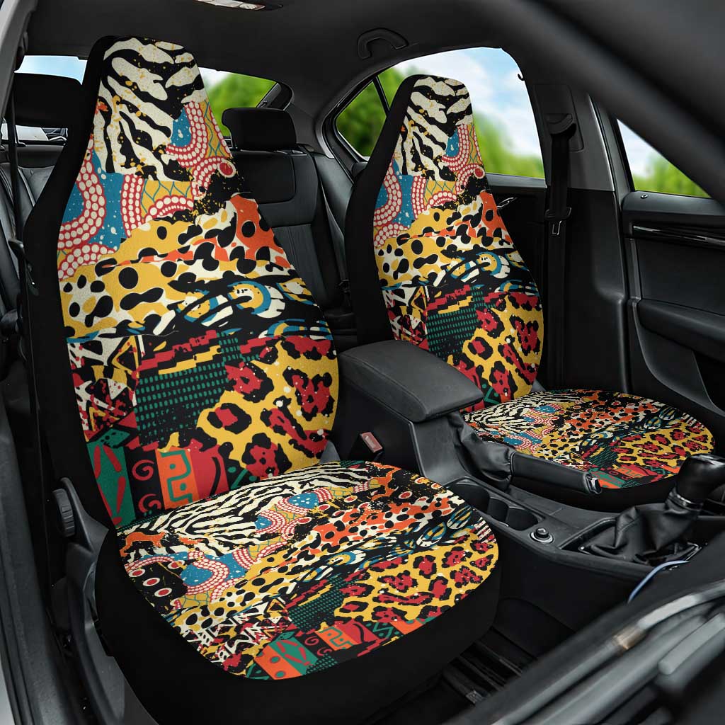 African Wildlife Car Seat Cover Animal Pattern