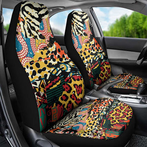 African Wildlife Car Seat Cover Animal Pattern