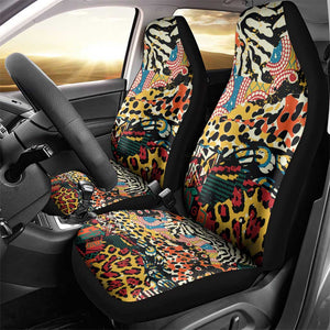 African Wildlife Car Seat Cover Animal Pattern