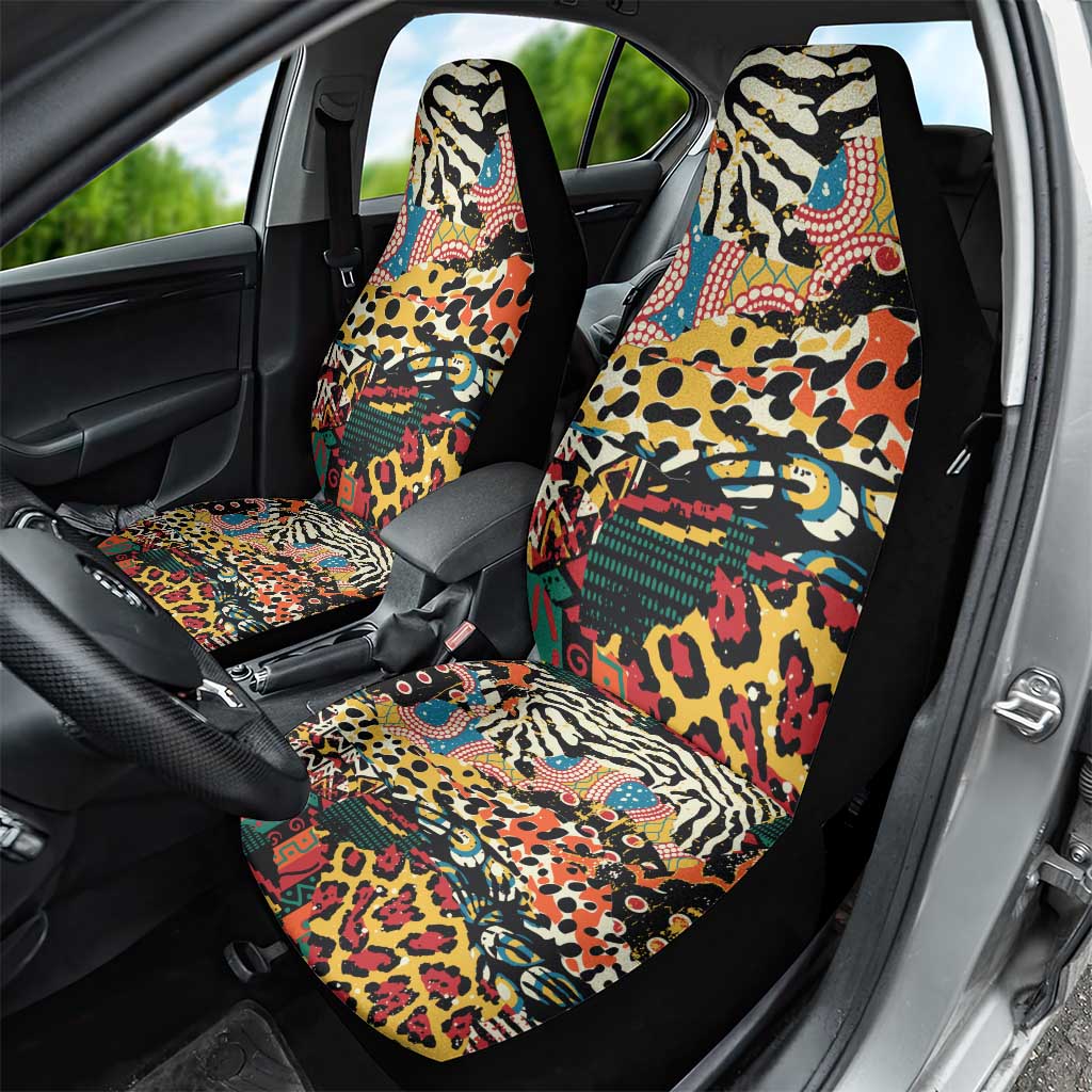 African Wildlife Car Seat Cover Animal Pattern