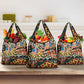 African Wildlife Grocery Bag Animal Pattern