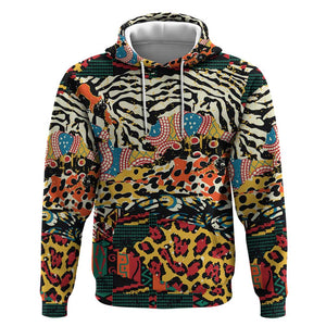 African Wildlife Hoodie Animal Pattern