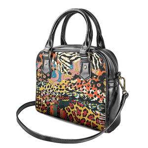 African Wildlife Shoulder Handbag Animal Pattern