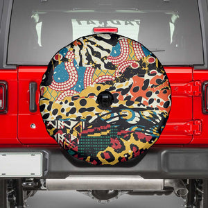 African Wildlife Spare Tire Cover Animal Pattern