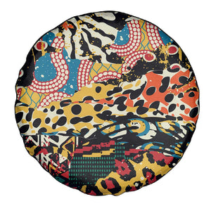 African Wildlife Spare Tire Cover Animal Pattern