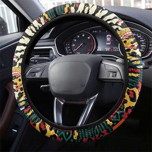 African Wildlife Steering Wheel Cover Animal Pattern