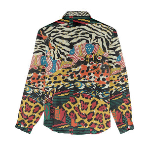 African Wildlife Women Casual Shirt Animal Pattern