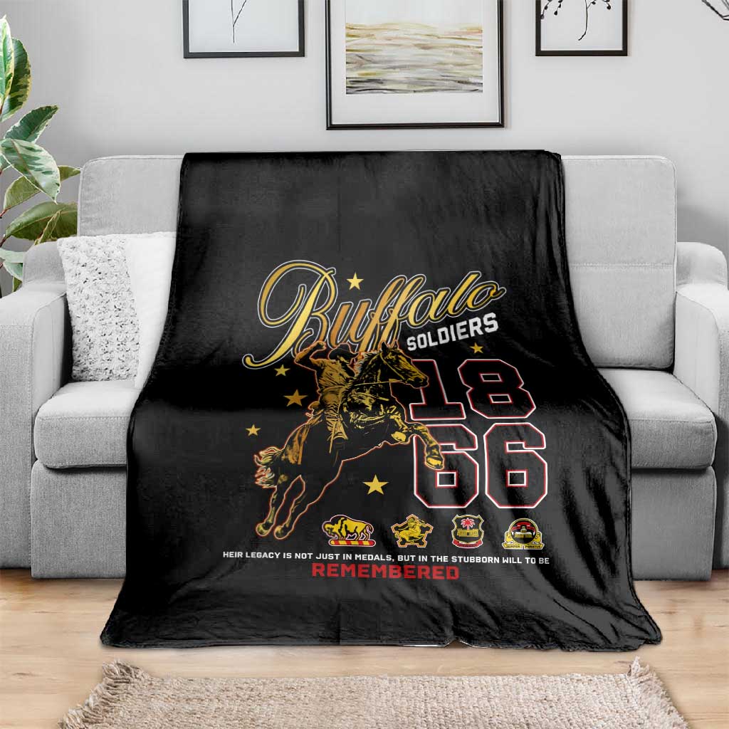 Buffalo Soldiers Blanket 1866-1944 African American Black Heros Legacy - African Pride